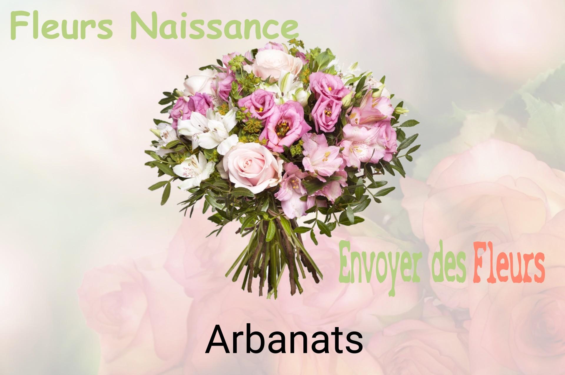 Bouquet de fleurs de naissance livré à Arbanats