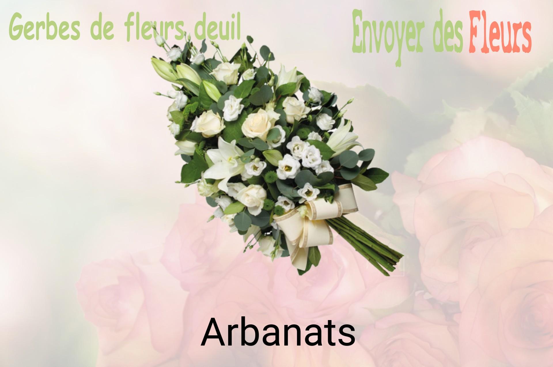 Gerbe de fleurs de deuil livrée à Arbanats